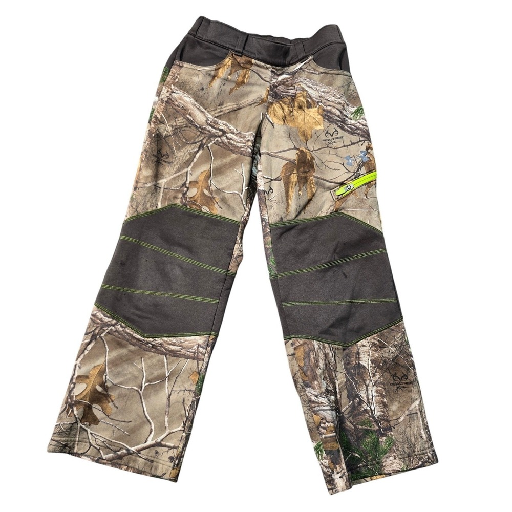 Under‎ Armour Boys Cold Gear Storm Youth Small Camo Hunting Pants Realtree